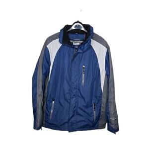 Weatherproof 32 degrees Heat Men's Jacket Winter Full Zip BLUE MEDIUM Cold